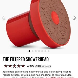 NEW Jolie Bold Red Showerhead